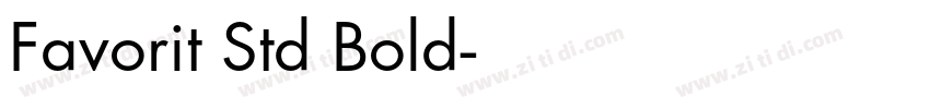 Favorit Std Bold字体转换